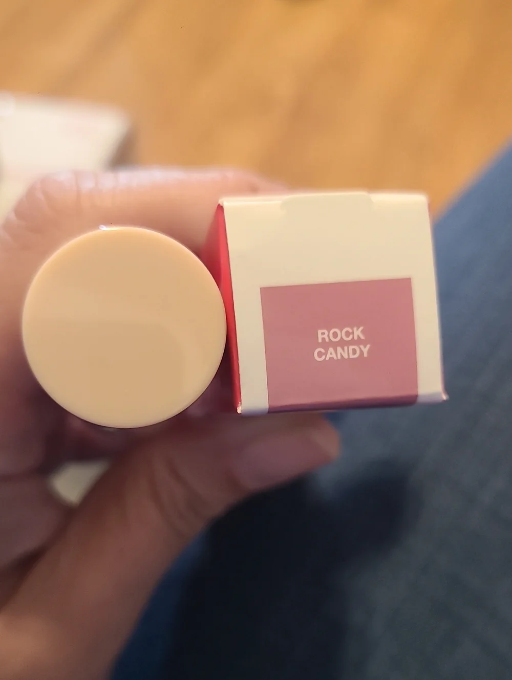 Dibs Rock Candy Go To Glossy Balm- vegan, pinky lavender shimmer, semi-sheer